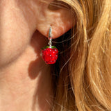 Raspberry Earrings