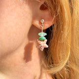 Whimsical Earrings, Ocean-Themed Jewelry, Handcrafted, Art Glass, 925 Sterling Silver, Lampwork
