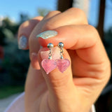 Pink Heart Earrings