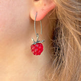 Raspberry Earrings