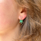 Lucky Octopus Earrings, Handcrafted, Murano Glass, 925 Sterling Silver, Lampwork
