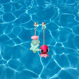 Lucky Starfish Earrings, Handmade, Murano Glass, 925 Sterling Silver, Lampwork