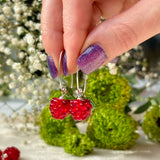 Raspberry Earrings