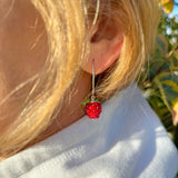 Raspberry Earrings
