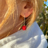 Raspberry Earrings