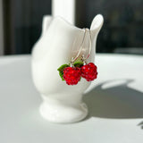 Raspberry Earrings