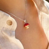 Lucky Mushroom Charm Necklace