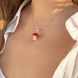 Lucky Mushroom Charm Necklace