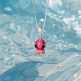 Pink Octopus Charm