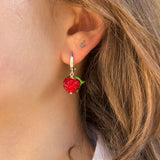 Lucky Raspberry Earrings (Mini version)