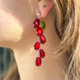 Pomegranate Seed Earrings