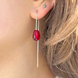 Pomegranate Seed Earrings