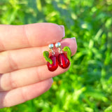 Pomegranate Seed Earrings