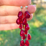 Pomegranate Seed Earrings
