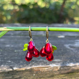 Pomegranate Seed Earrings