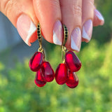 Pomegranate Seed Earrings