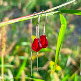 Pomegranate Seed Earrings