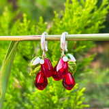 Pomegranate Seed Earrings