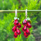 Pomegranate Seed Earrings