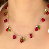 Pomegranate Seed Necklace