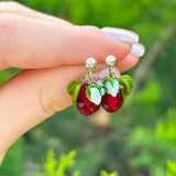 Pomegranate Seed Earrings