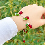 Pomegranate Seed Bracelet