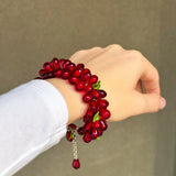 Pomegranate Seed Bracelet