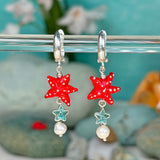 Lucky Red Star Earrings