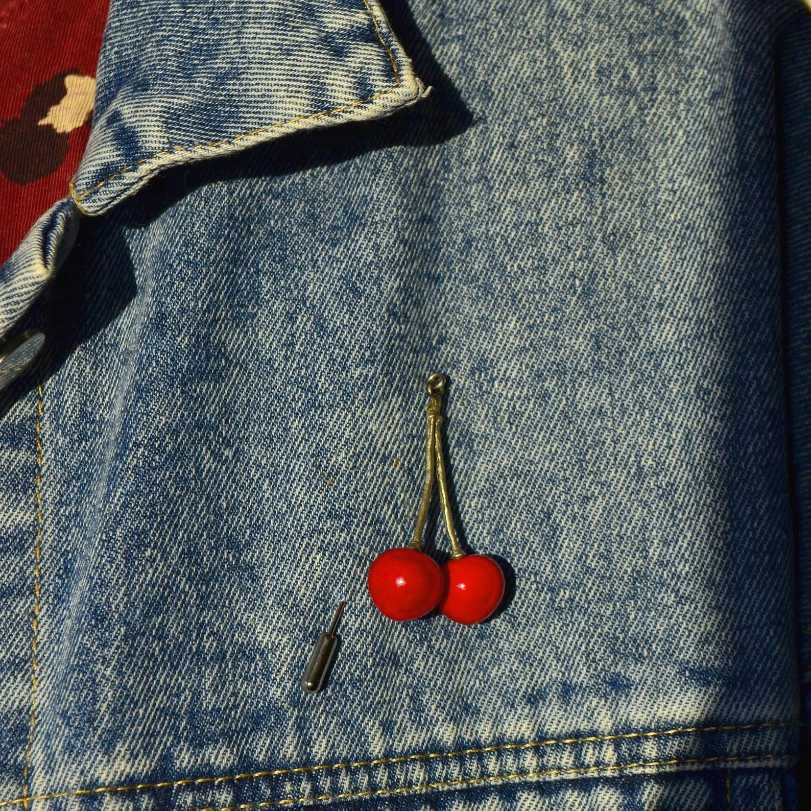 Lucky Cherry Brooch