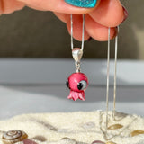 Pink Octopus Charm