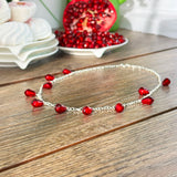 Pomegranate Seed Necklace