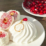 Pomegranate Seed Ring, Adjustable Chain Ring