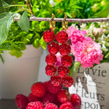 Lucky Raspberry Earrings