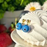 Lucky Blueberry Stud Earrings
