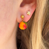 Lucky Peach Earrings