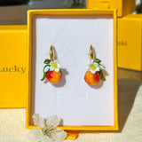 Lucky Peach Blossom Earrings