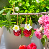 Raspberry Blossom Earrings
