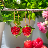 Raspberry Blossom Earrings