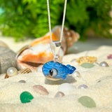 Lucky Blue Whale Charm Necklace