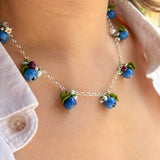 Lucky Blueberry Blossom Necklace
