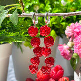 Lucky Raspberry Earrings