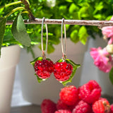 Raspberry Blossom Earrings