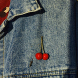 Lucky Cherry Brooch