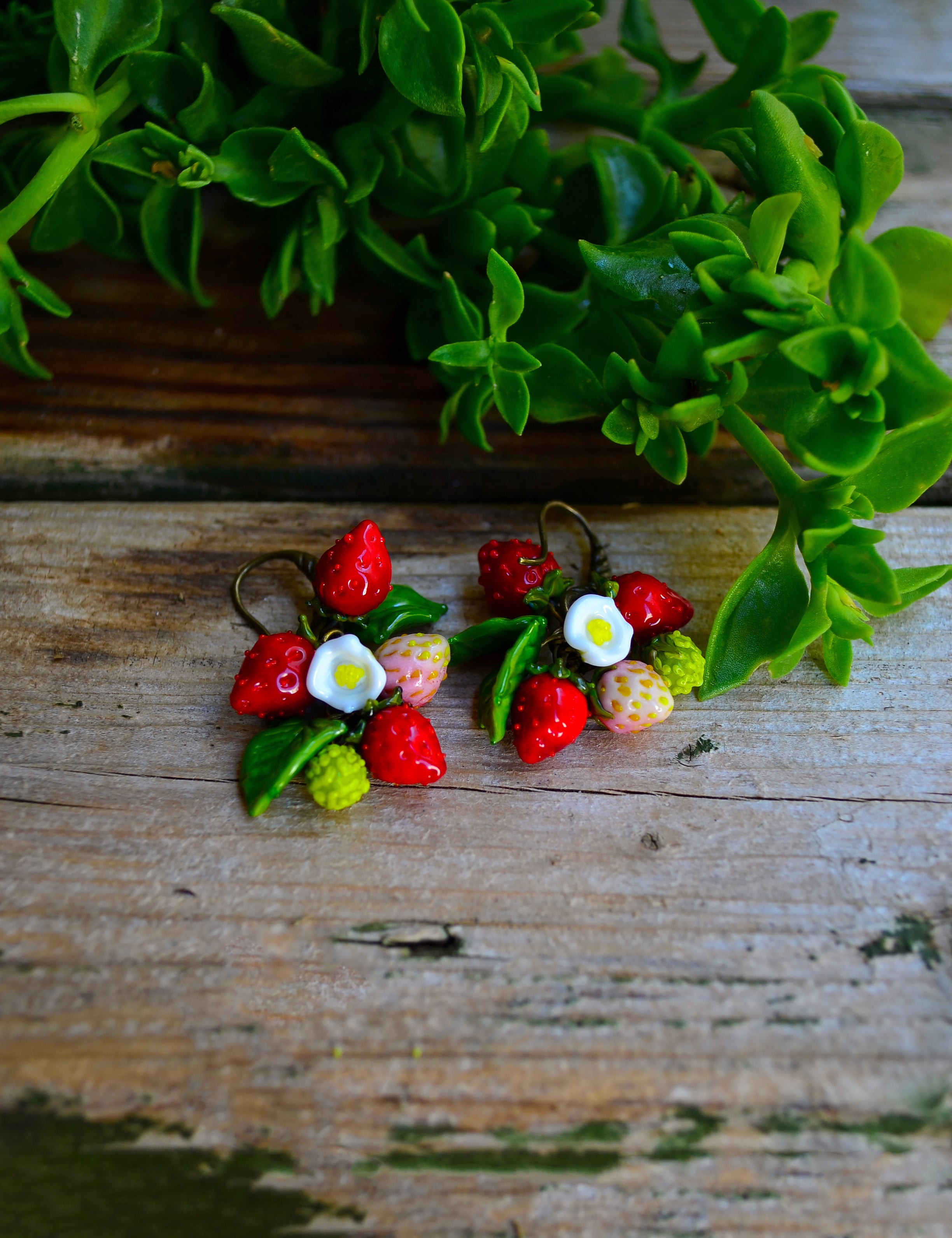 Wild Strawberries Earrings