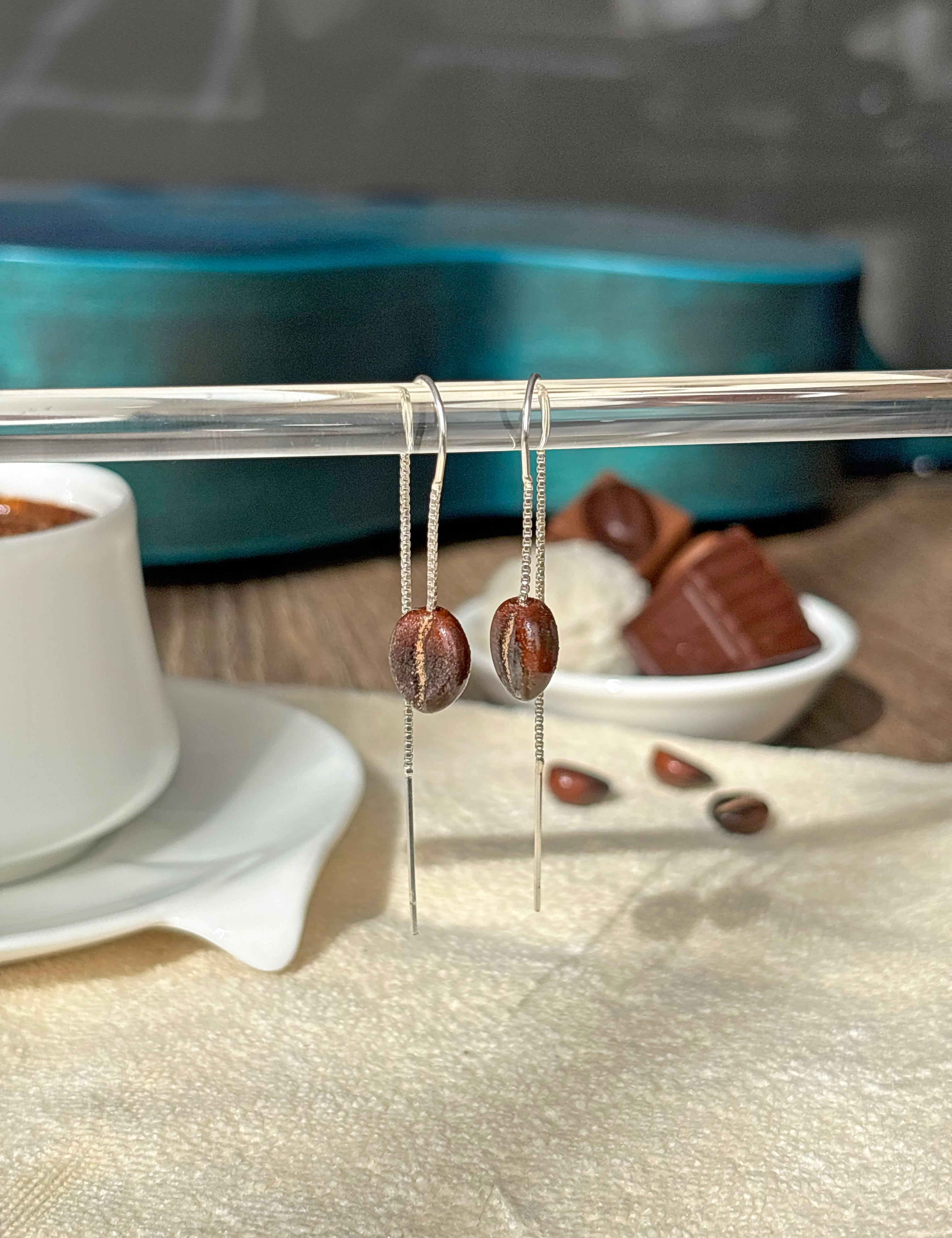Lucky Coffee Bean Earrings