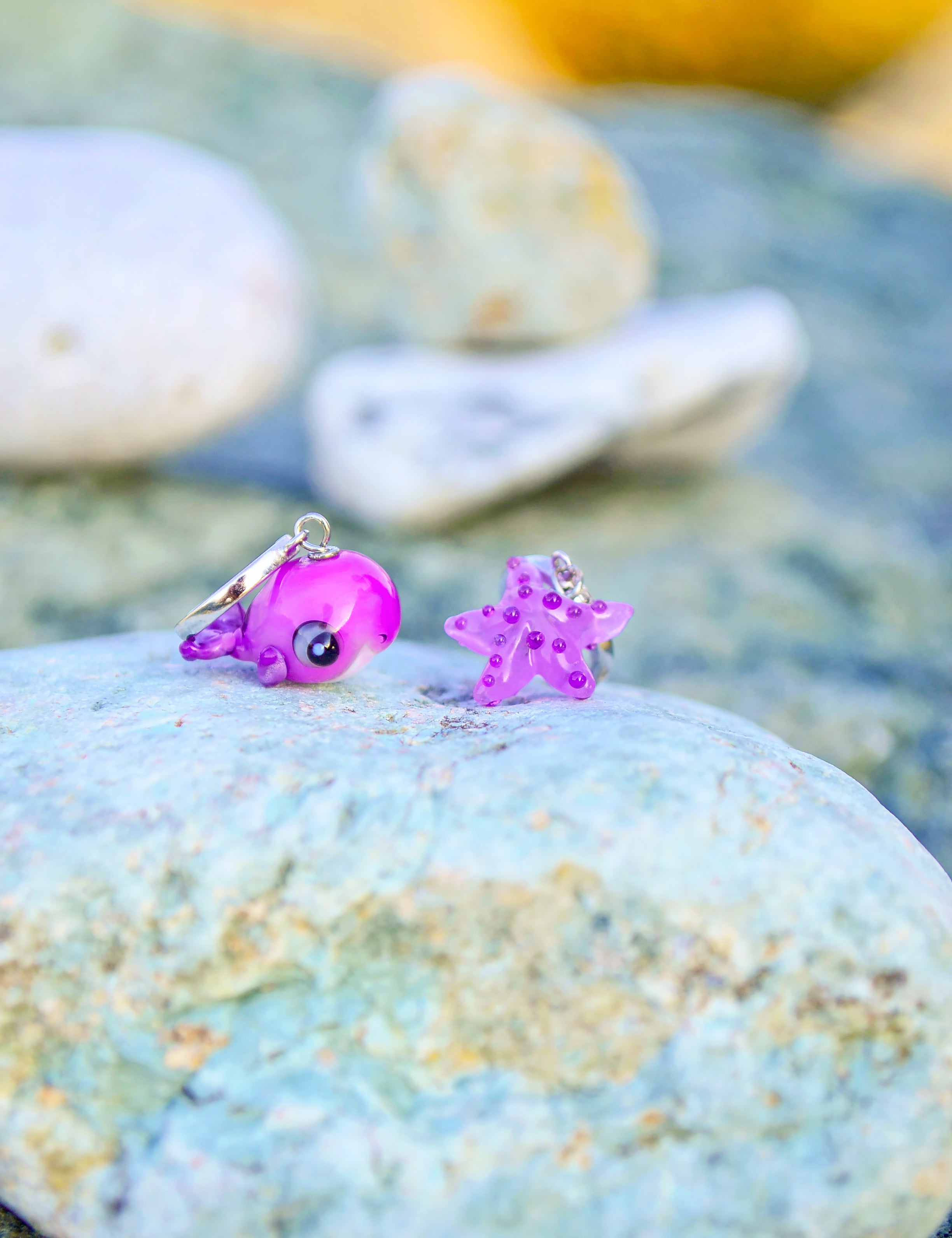 Whale & Starfish Earrings