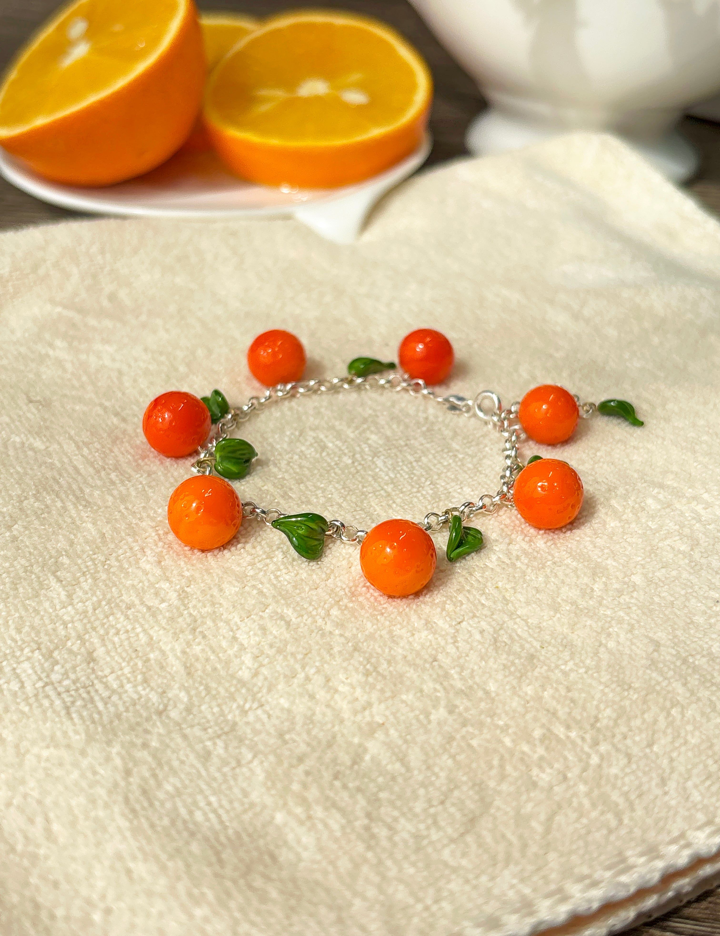 Lucky Orange Bracelet