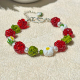 Lucky Raspberry Bracelet