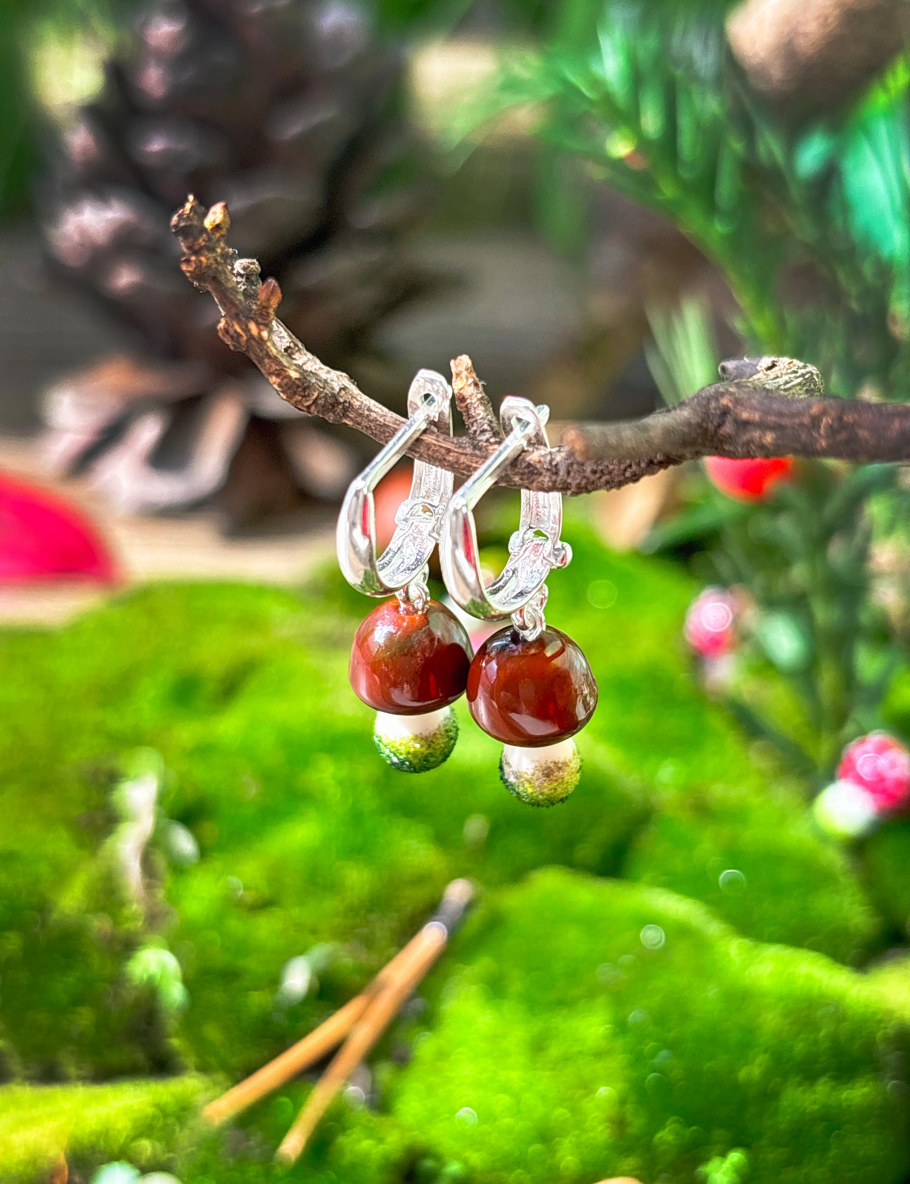 Lucky Boletus Earrings