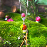 Lucky Boletus with a Leaf Necklace